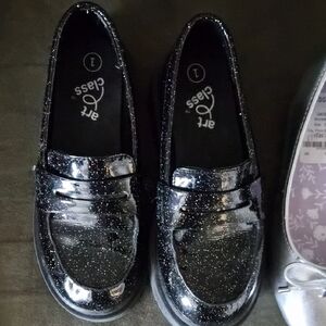 Art Class Sparkling Black Kids Dress Shoes